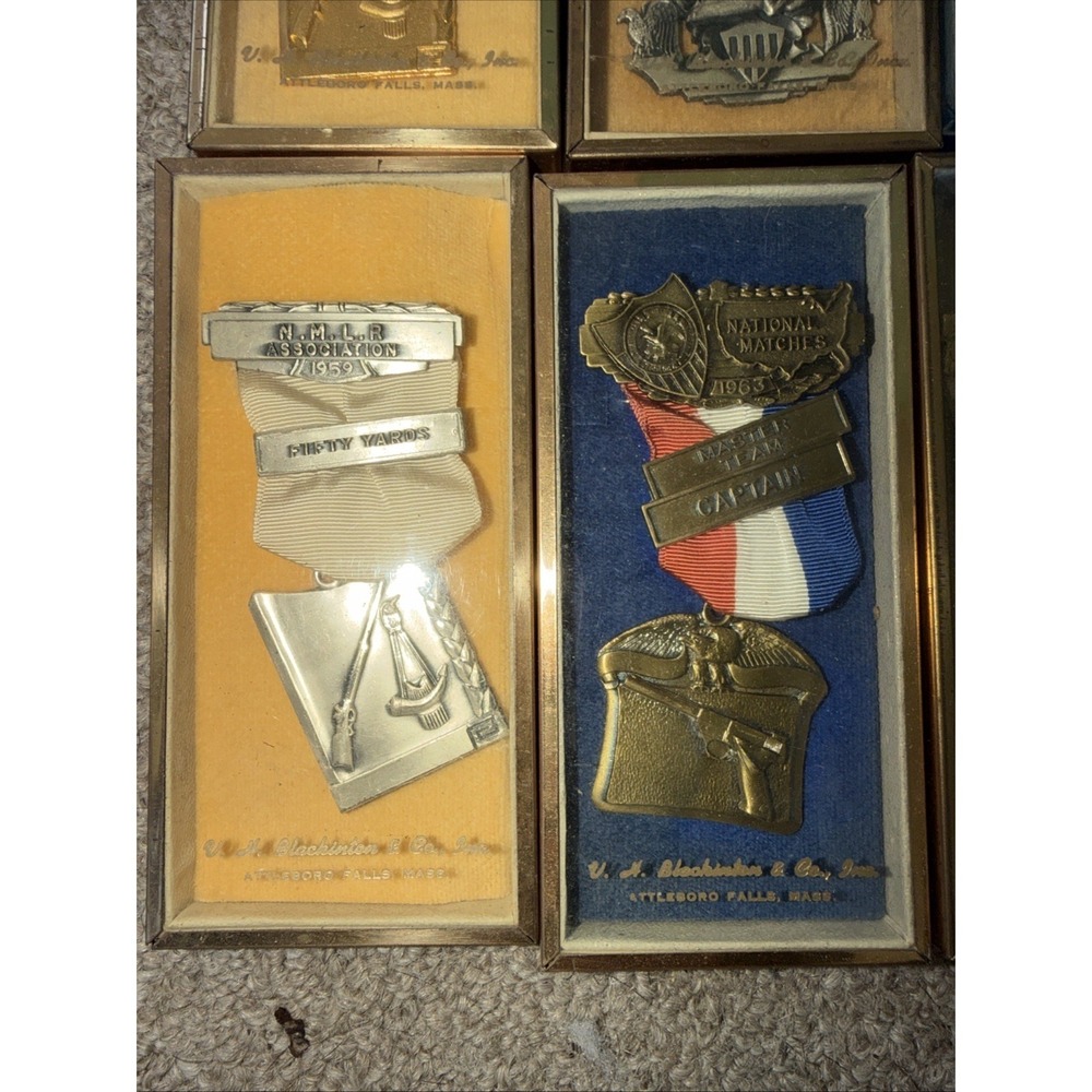 Lot of (17) Vintage Blackinton Rifle & Pistol Shooting Medals – Marksman Awards - Picture 2 of 11
